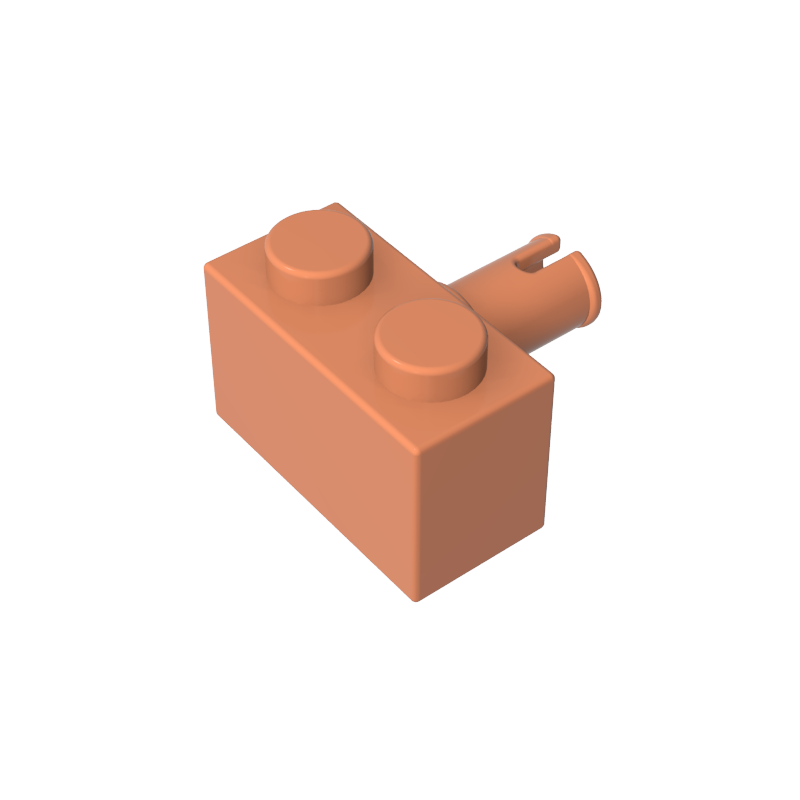 2458 | Brick, Modified 1 x 2 with Pin