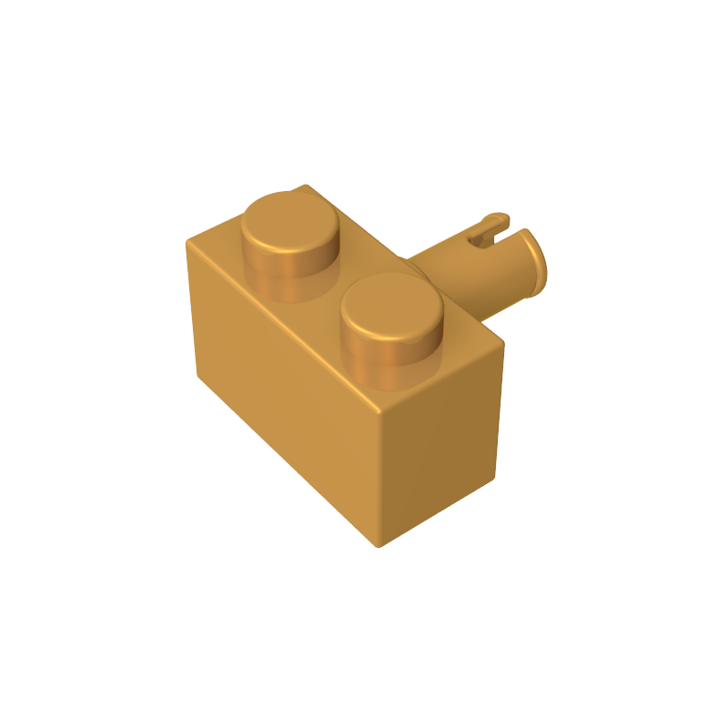 2458 | Brick, Modified 1 x 2 with Pin