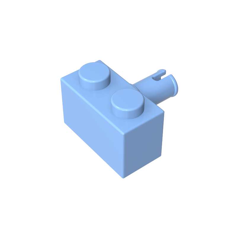 2458 | Brick, Modified 1 x 2 with Pin