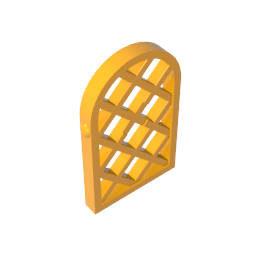 30046 | Pane for Window 1 x 2 x 2 2/3 Lattice Diamond with Rounded Top
