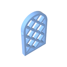 30046 | Pane for Window 1 x 2 x 2 2/3 Lattice Diamond with Rounded Top