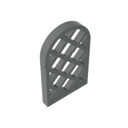 30046 | Pane for Window 1 x 2 x 2 2/3 Lattice Diamond with Rounded Top