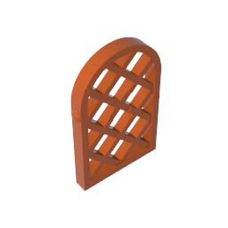30046 | Pane for Window 1 x 2 x 2 2/3 Lattice Diamond with Rounded Top