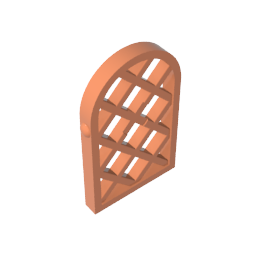 30046 | Pane for Window 1 x 2 x 2 2/3 Lattice Diamond with Rounded Top