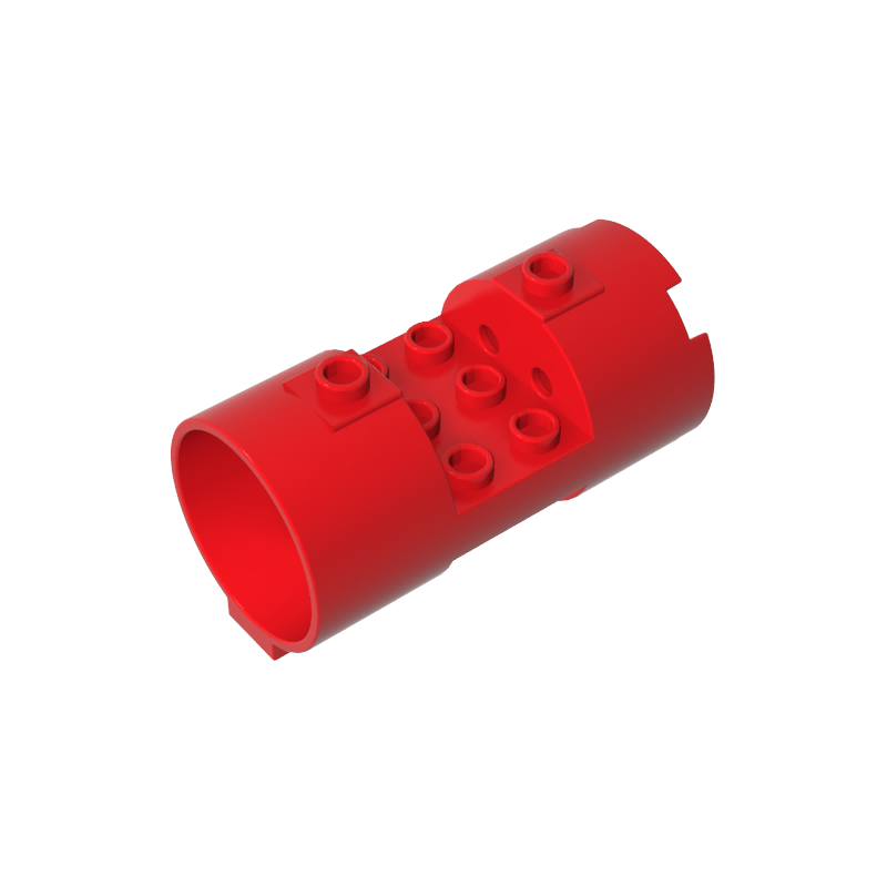 30360 | Cylinder 3 x 6 x 2 2/3 Horizontal - Round Connections Between Interior Studs
