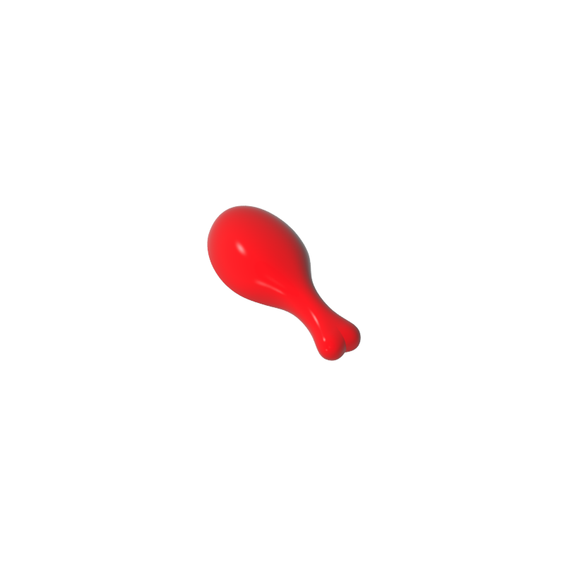 33057 | Turkey Drumstick, 20mm with Round Opening on Back