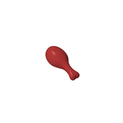 33057 | Turkey Drumstick, 20mm with Round Opening on Back