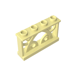 19121 | Fence 1 x 4 x 2 Ornamental with 4 Studs