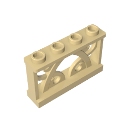 19121 | Fence 1 x 4 x 2 Ornamental with 4 Studs