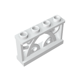 19121 | Fence 1 x 4 x 2 Ornamental with 4 Studs