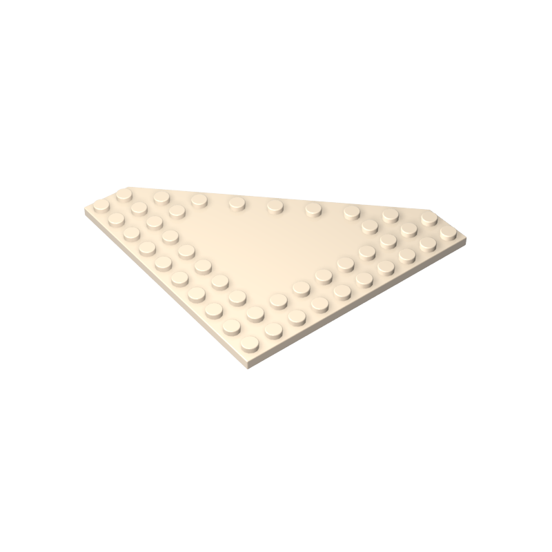 92584 | Wedge, Plate 10 x 10 Cut Corner with no Studs in Center