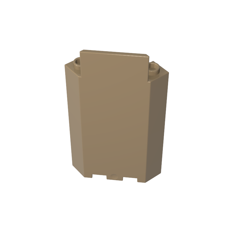 87421 | Panel 3 x 3 x 6 Corner Wall without Bottom Indentations