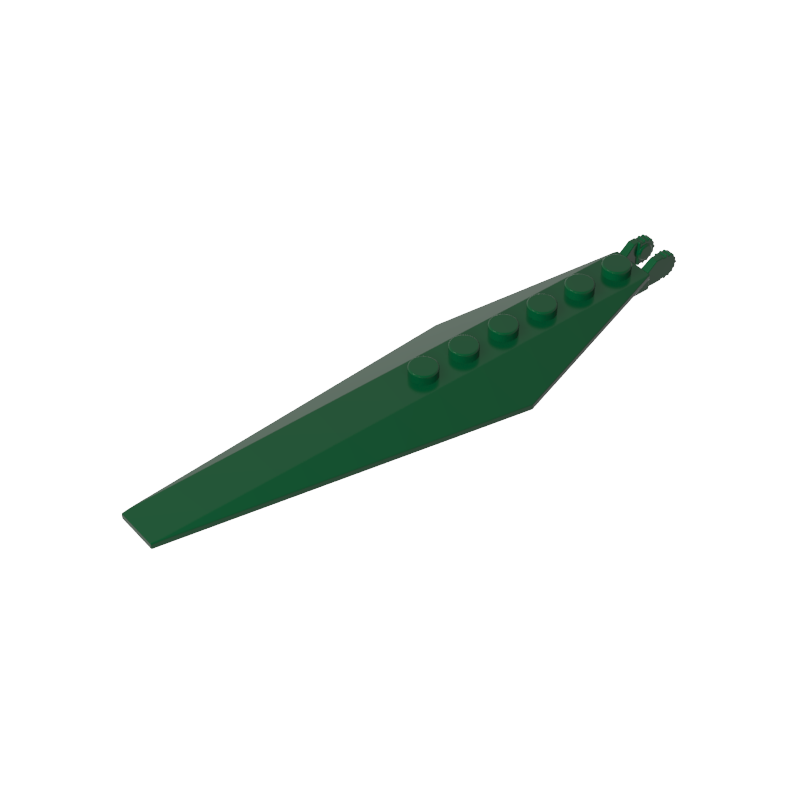 57906 | Hinge Plate 3 x 12 with Angled Side Extensions and Tapered Ends