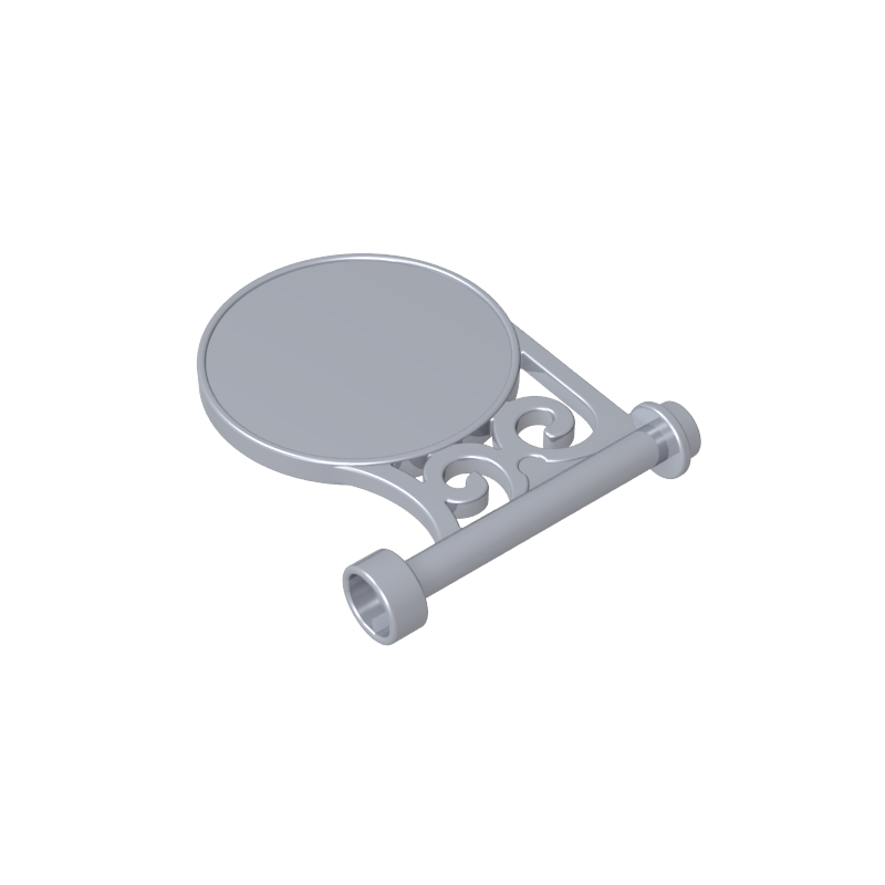 13459 | Road Sign Round on Pole with Flat Top Attachment