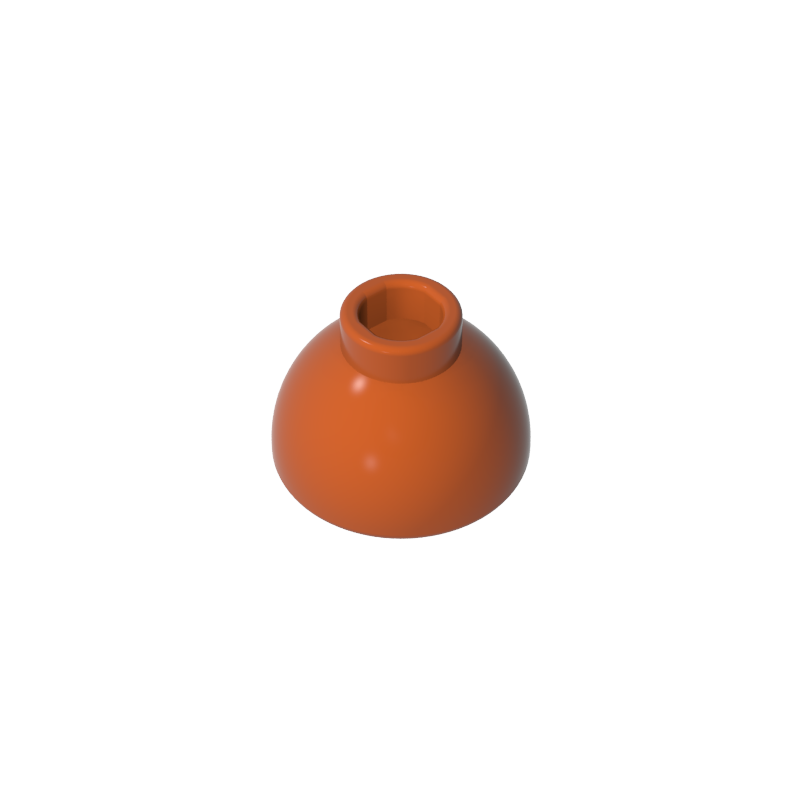 20952 | Brick, Round 1 1/2 x 1 1/2 x 2/3 Dome Top