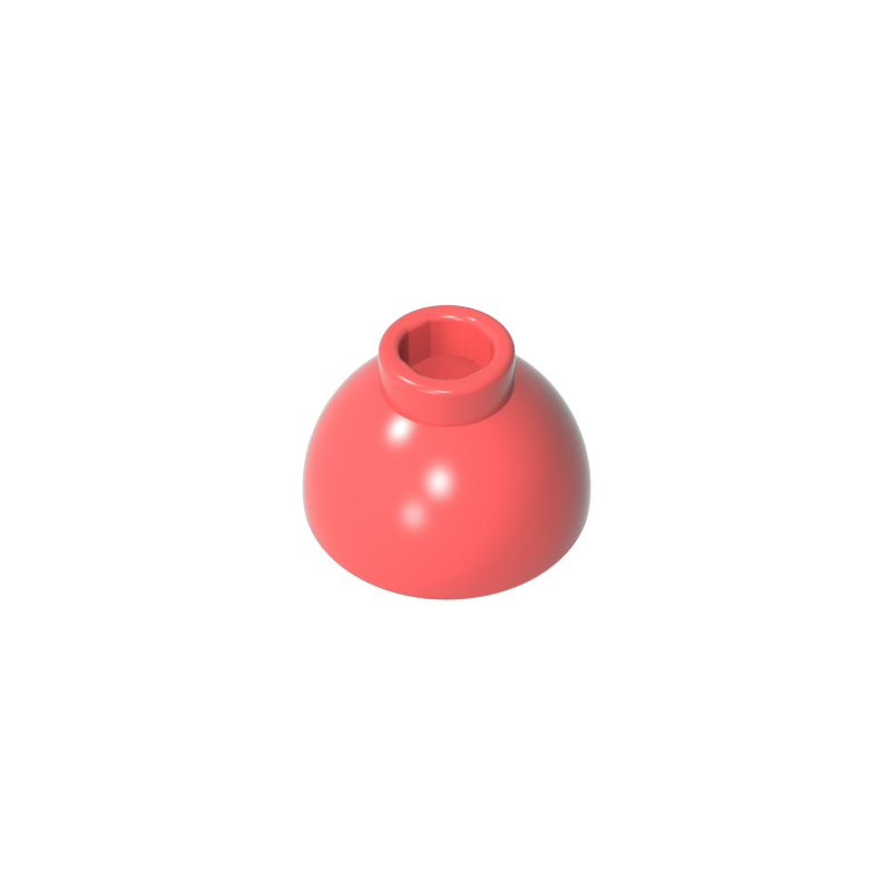 20952 | Brick, Round 1 1/2 x 1 1/2 x 2/3 Dome Top
