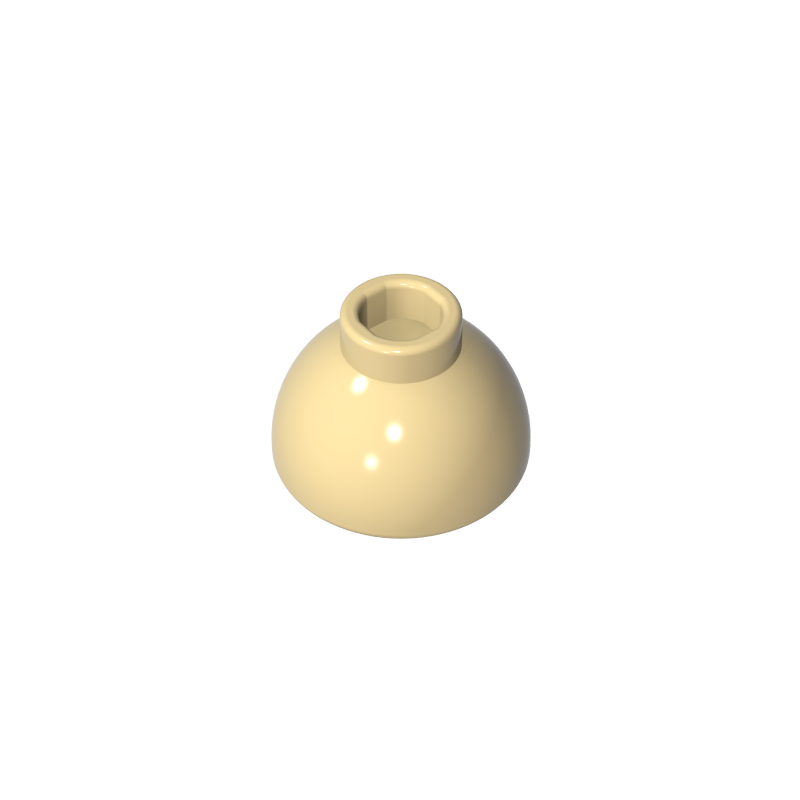 20952 | Brick, Round 1 1/2 x 1 1/2 x 2/3 Dome Top