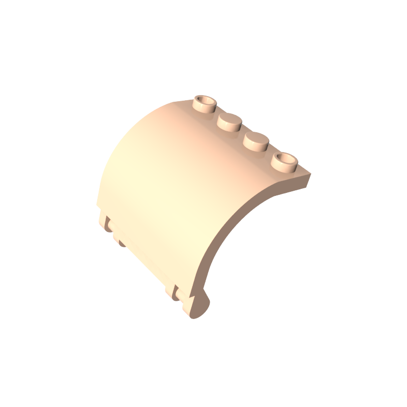 18910 | Panel 3 x 4 x 3 Curved with Double Clip Hinge
