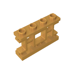 32932 | Fence 1 x 4 x 2 Ornamental Asian Lattice with Square and 4 Studs