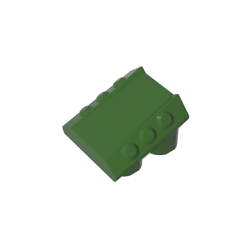 30603 | Brick, Modified 2 x 2 No Studs, Sloped with 6 Side Pistons Raised