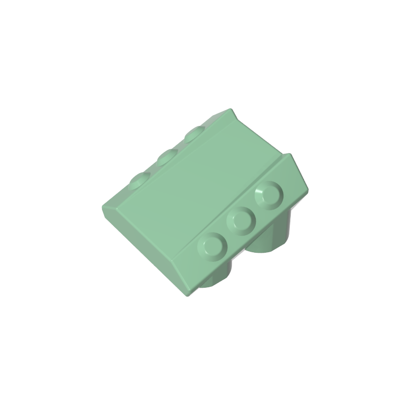 30603 | Brick, Modified 2 x 2 No Studs, Sloped with 6 Side Pistons Raised