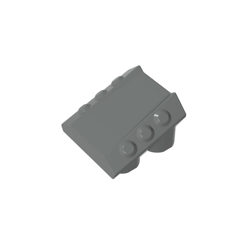 30603 | Brick, Modified 2 x 2 No Studs, Sloped with 6 Side Pistons Raised