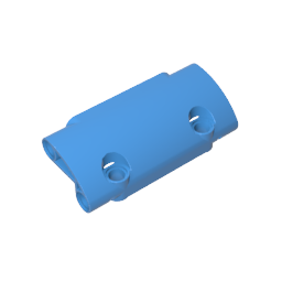 24119 | Technical Panel Curved 7 x 3 with 2 Pin Holes through Panel Surface