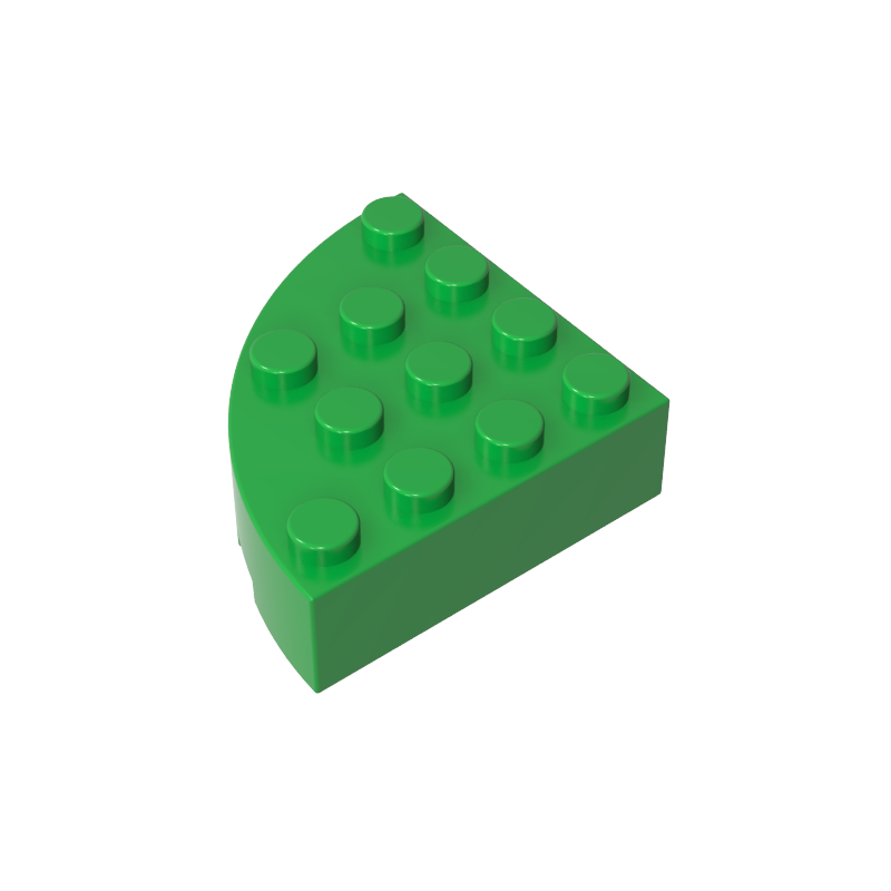 2577 | Brick, Round Corner 4 x 4 Full Brick
