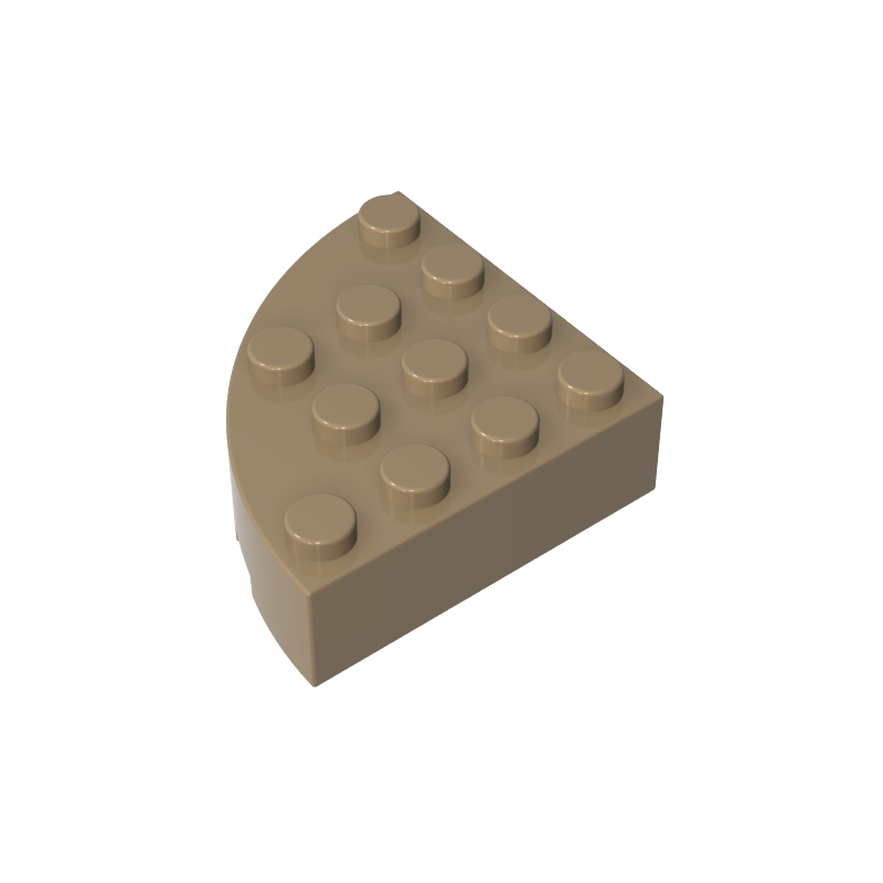 2577 | Brick, Round Corner 4 x 4 Full Brick