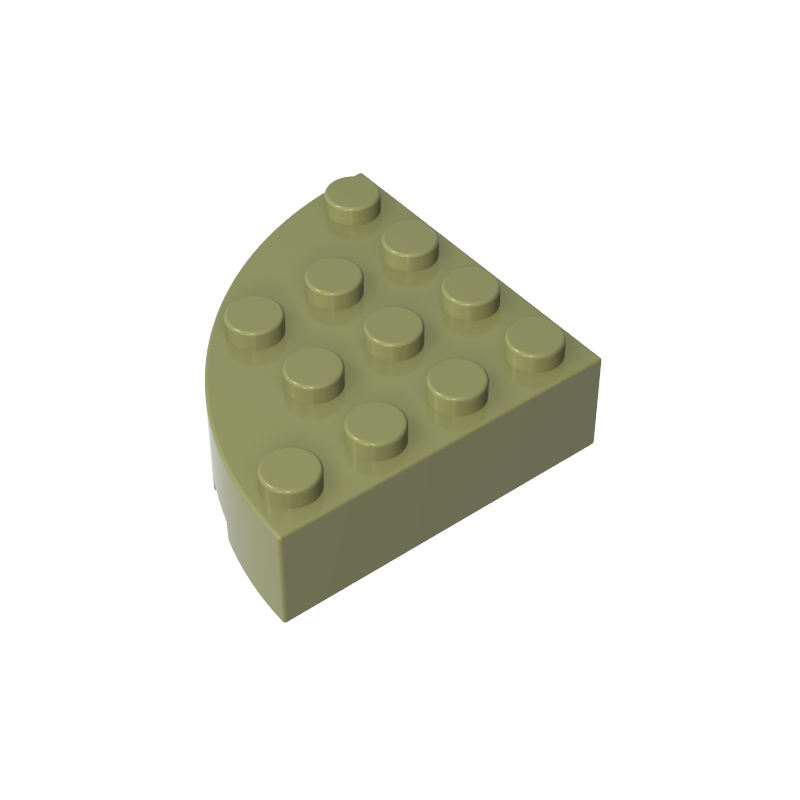 2577 | Brick, Round Corner 4 x 4 Full Brick