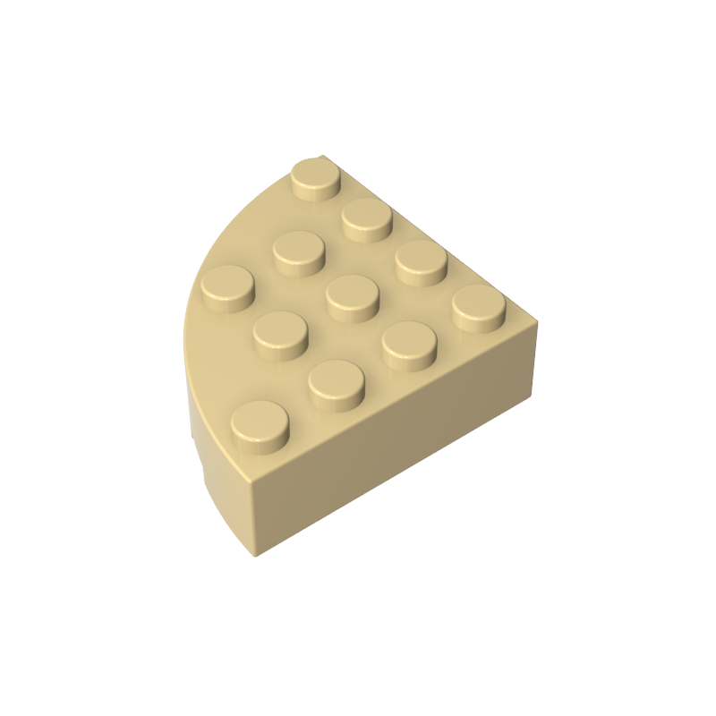 2577 | Brick, Round Corner 4 x 4 Full Brick