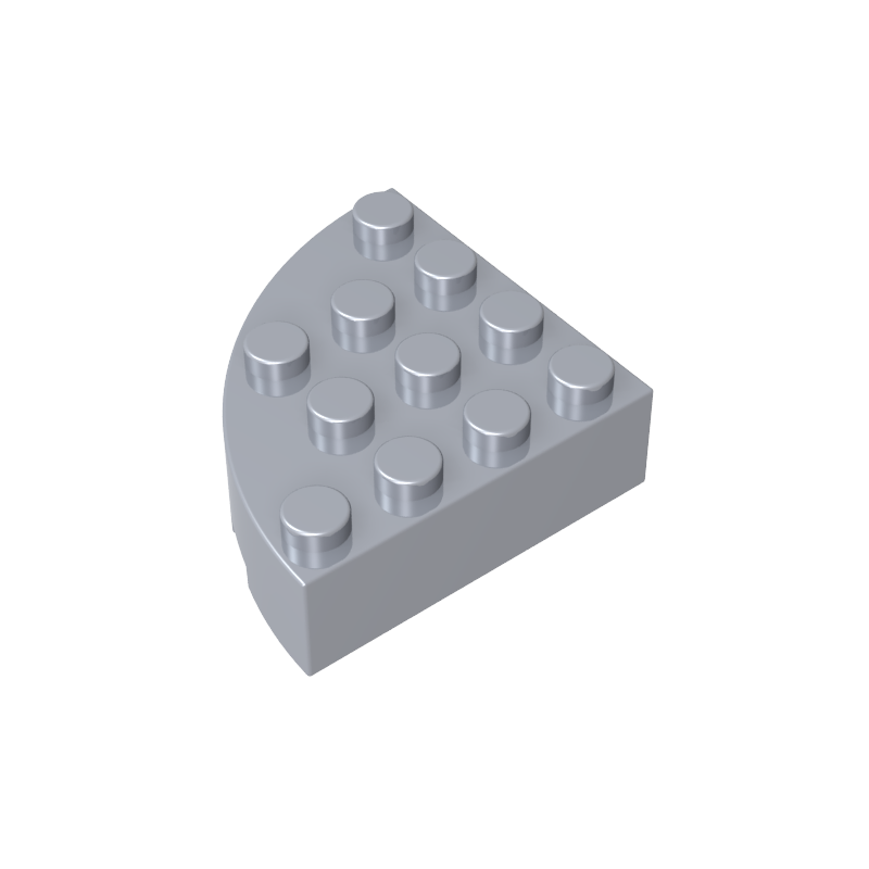 2577 | Brick, Round Corner 4 x 4 Full Brick