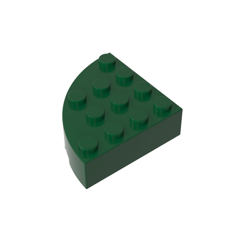 2577 | Brick, Round Corner 4 x 4 Full Brick