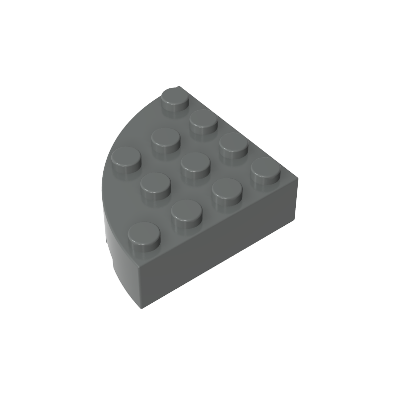 2577 | Brick, Round Corner 4 x 4 Full Brick