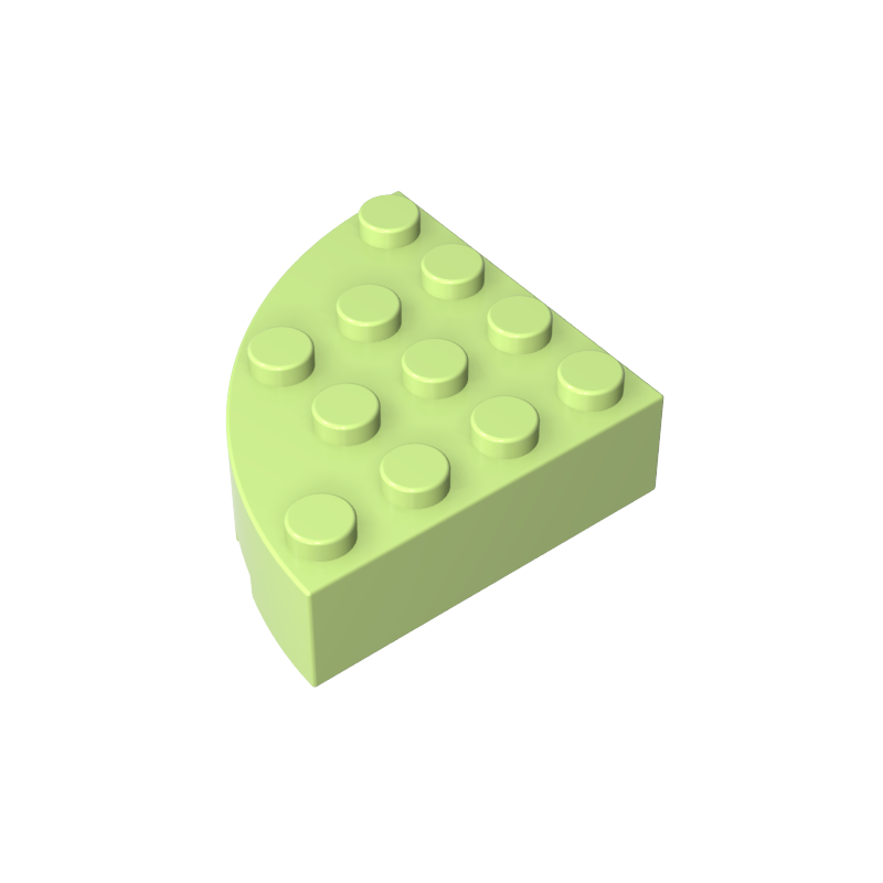2577 | Brick, Round Corner 4 x 4 Full Brick
