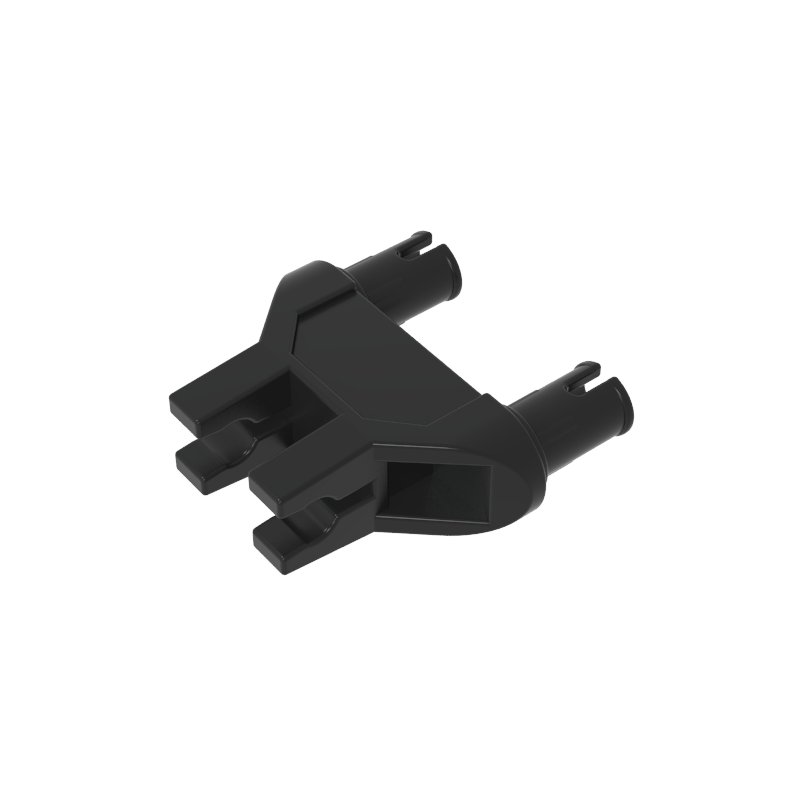 47994 | Technical Pin Double Triangle 1 x 3 with 2 Clips with Squared Pin Holes