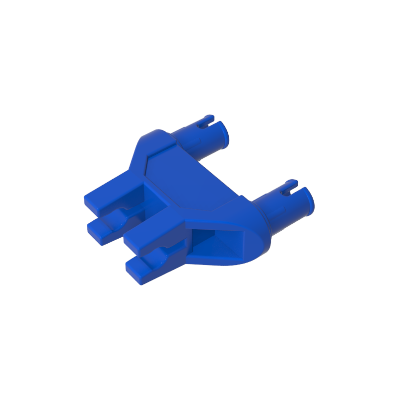 47994 | Technical Pin Double Triangle 1 x 3 with 2 Clips with Squared Pin Holes