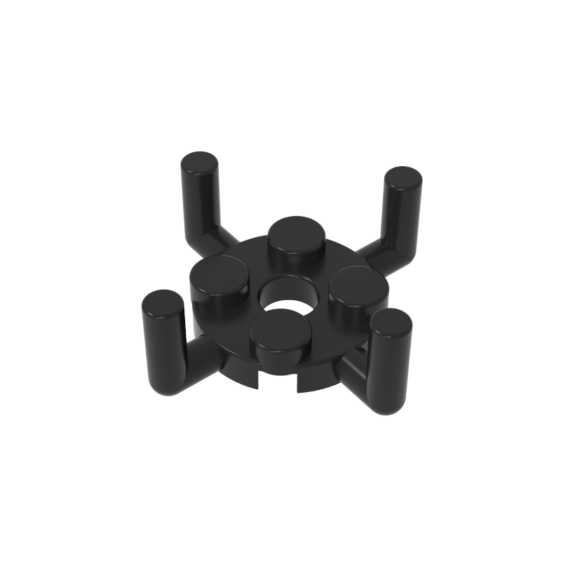 98284 | Plate, Round 2 x 2 with Pin Hole and 4 Bar Arms Up