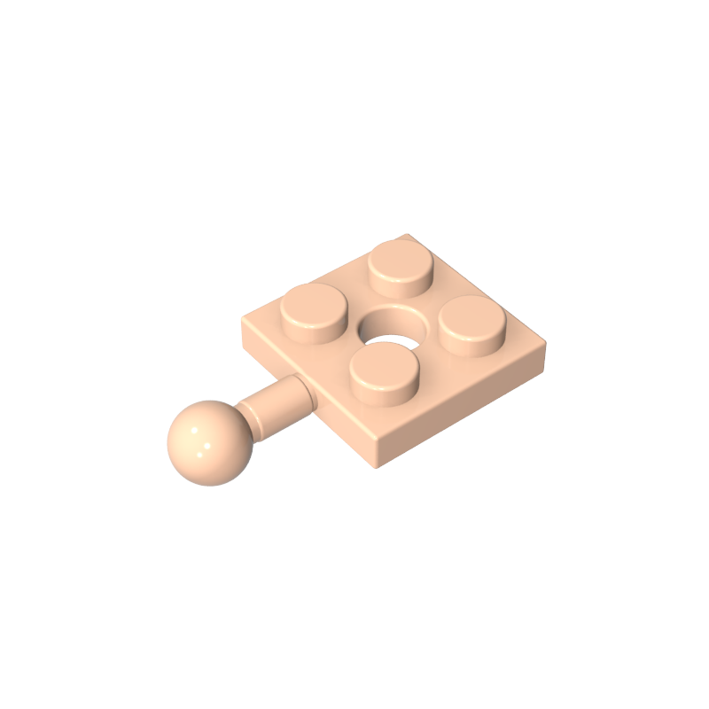 15456 | Plate, Modified 2 x 2 with Tow Ball and Hole