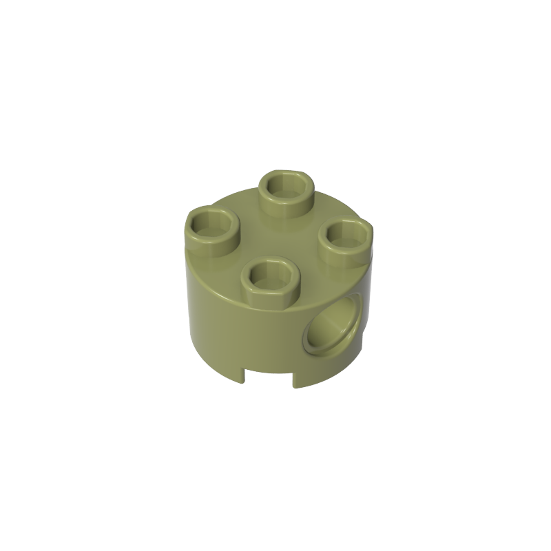 17485 | Brick, Round 2 x 2 with Pin Holes