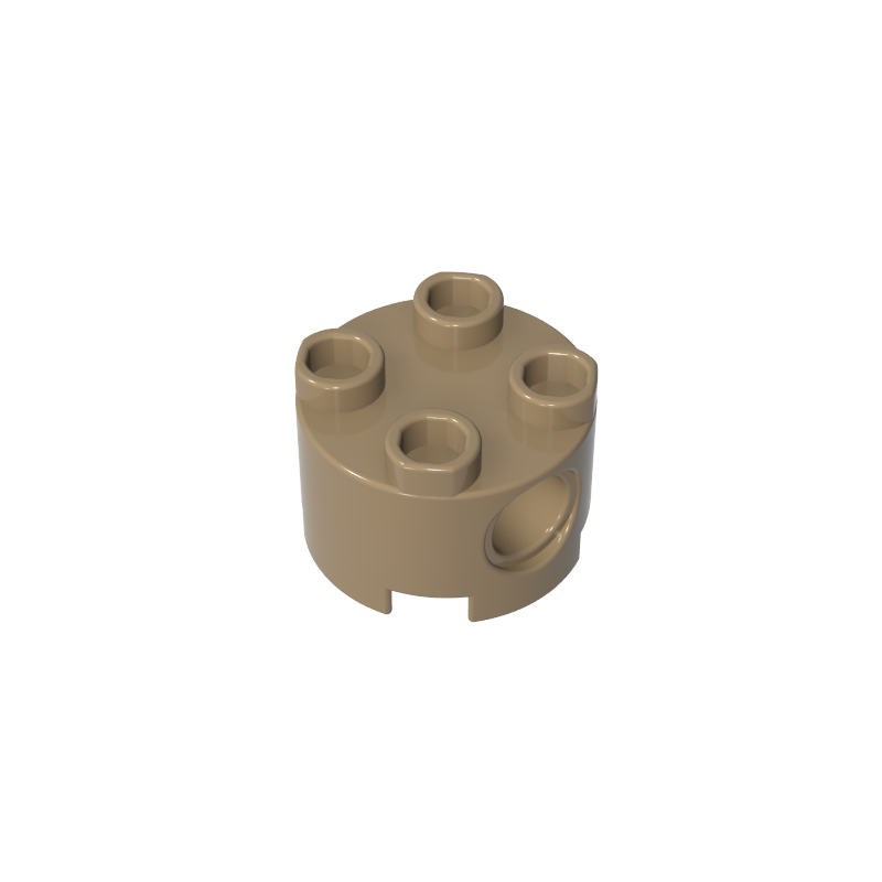 17485 | Brick, Round 2 x 2 with Pin Holes