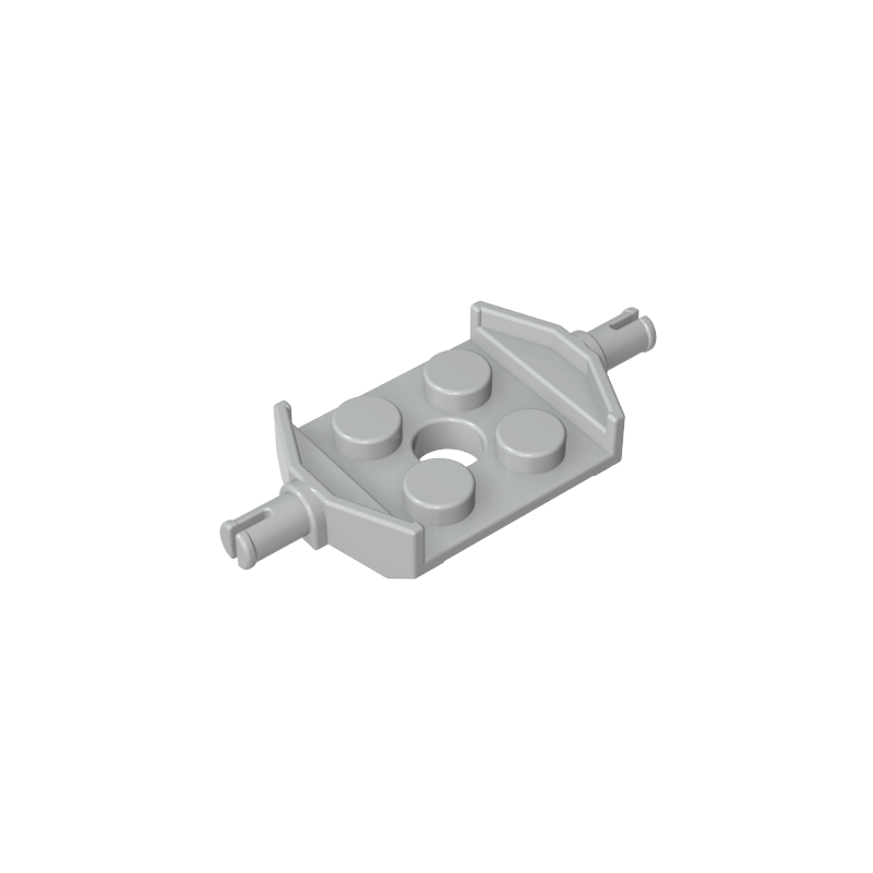 6157 | Plate, Modified 2 x 2 with Wheels Holder Wide and Hole