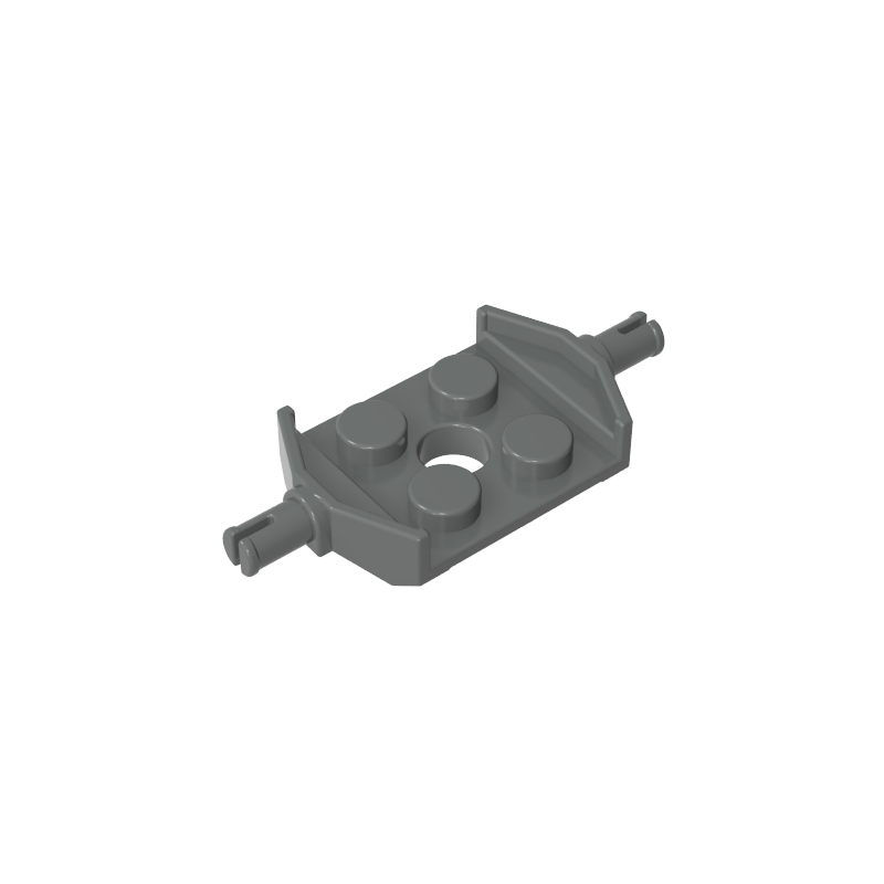 6157 | Plate, Modified 2 x 2 with Wheels Holder Wide and Hole