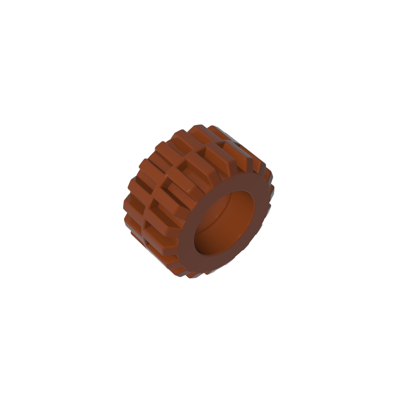 87697 | Tire 21mm D. x 12mm - Offset Tread Small Wide, Band Around Center of Tread