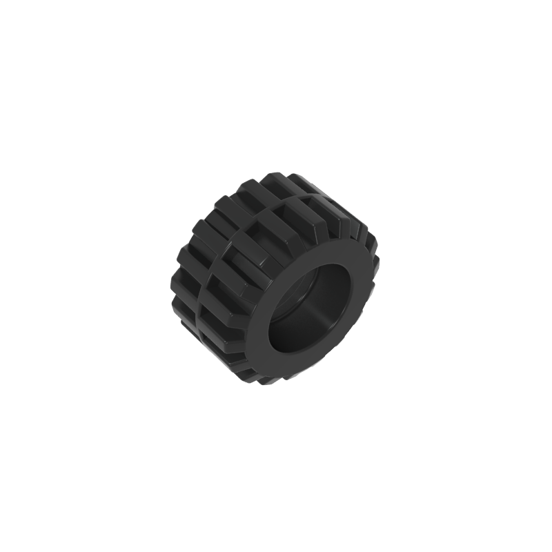87697 | Tire 21mm D. x 12mm - Offset Tread Small Wide, Band Around Center of Tread