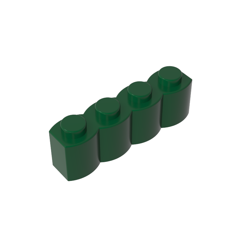 30137 | Brick, Modified 1 x 4 with Log Profile