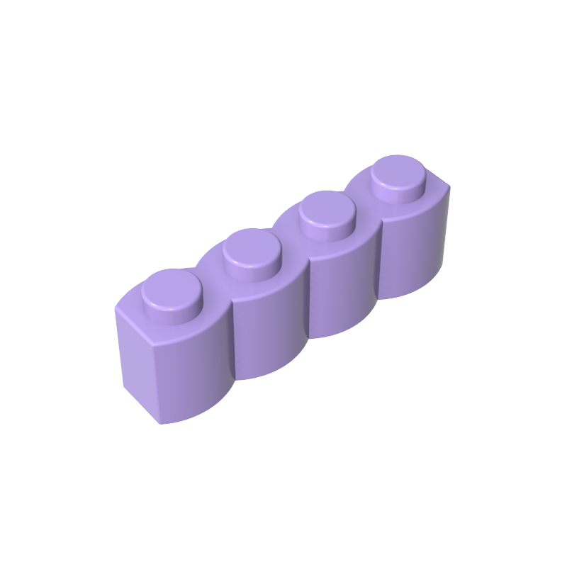 30137 | Brick, Modified 1 x 4 with Log Profile