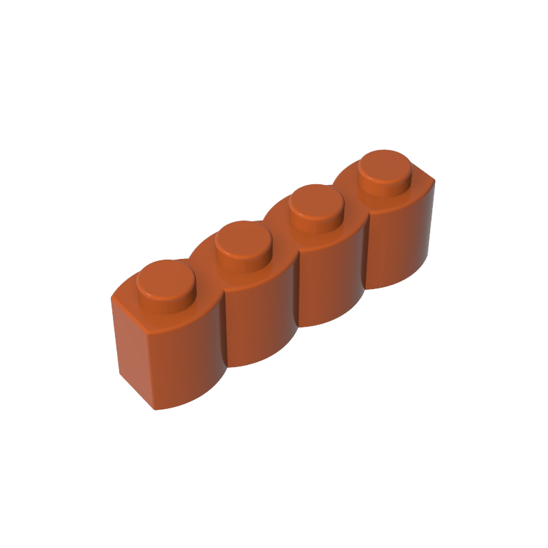 30137 | Brick, Modified 1 x 4 with Log Profile