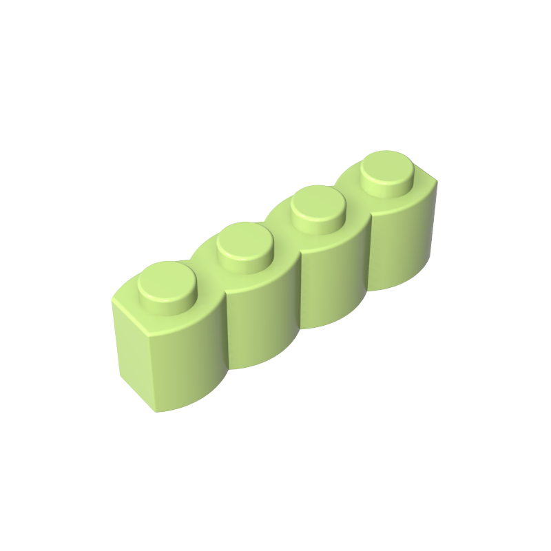 30137 | Brick, Modified 1 x 4 with Log Profile