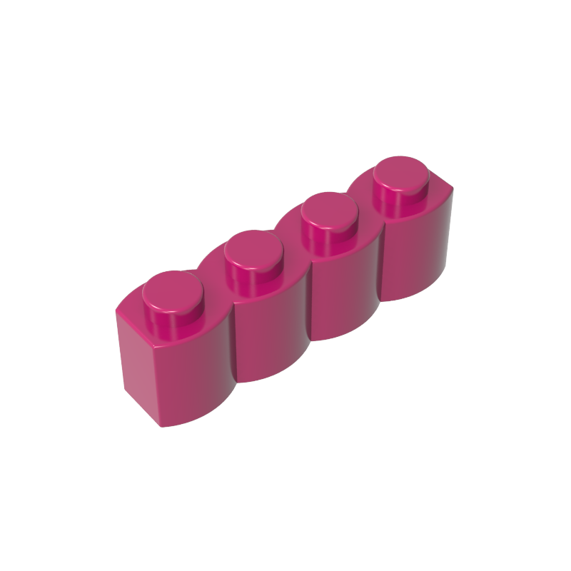 30137 | Brick, Modified 1 x 4 with Log Profile